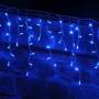 Guirlande LED stalactite flash 3M bleue et blanche raccordable professionnelle 230V