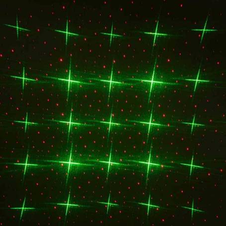 Projecteur laser Noel étoiles vertes points rouges animés extérieur IP44