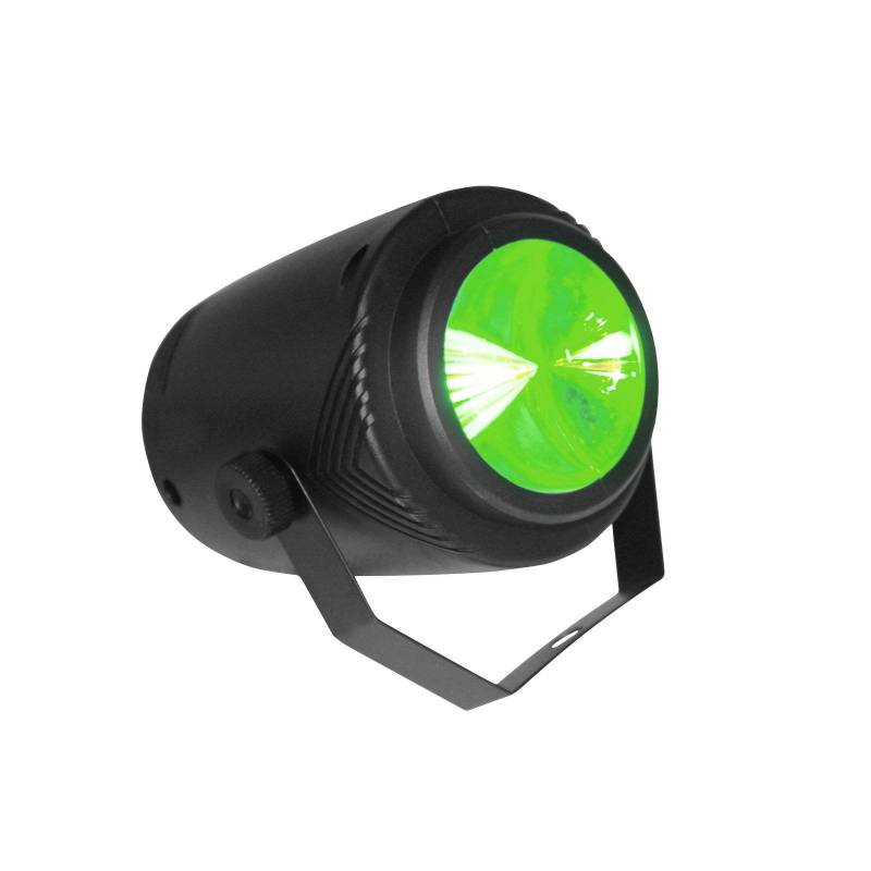 Projecteur rechargeable 5 faisceaux LED RGBWA noir professionnel