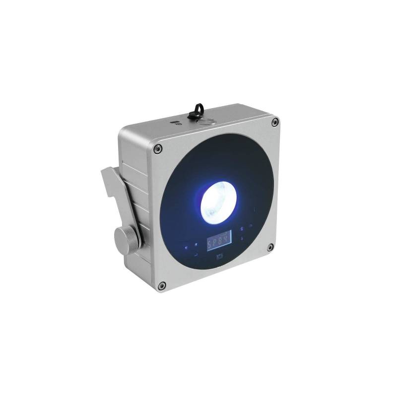 Projecteur rechargeable plat LED RGBW DMX 15W gris 1 faisceaux professionnel
