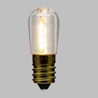 Lot de 20 ampoules E14 Guinguette filament 12V blanc chaud 0,15W professionnel