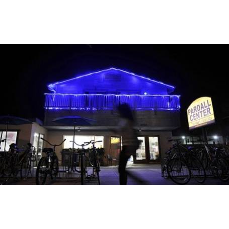 cordon lumineux led 40 mètres bleu pour vitrine boutique