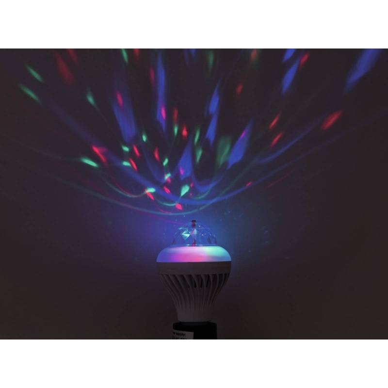 Ampoule effet disco RGBW RGB+Blanc E27 professionnel