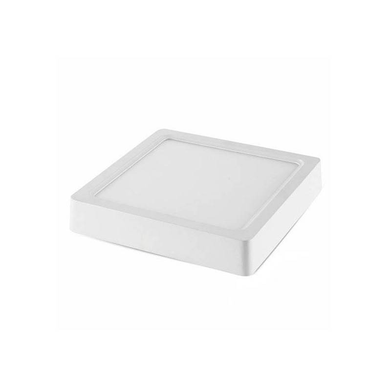 Spot en saillie led carré 22x 22 cm blanc neutre 4500K 18 W professionnel