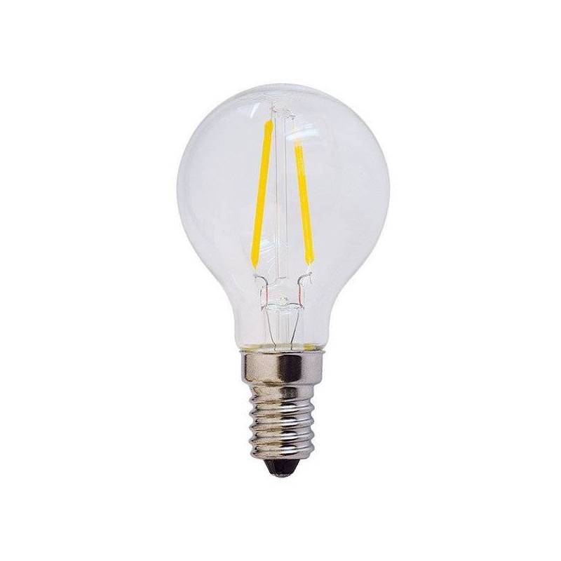 Ampoule LED G45 2W E14 2700k filament blanc chaud professionnelle professionnel