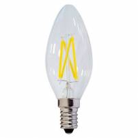Ampoule bougie E14 C35 4W 6000k filament blanc froid professionnel