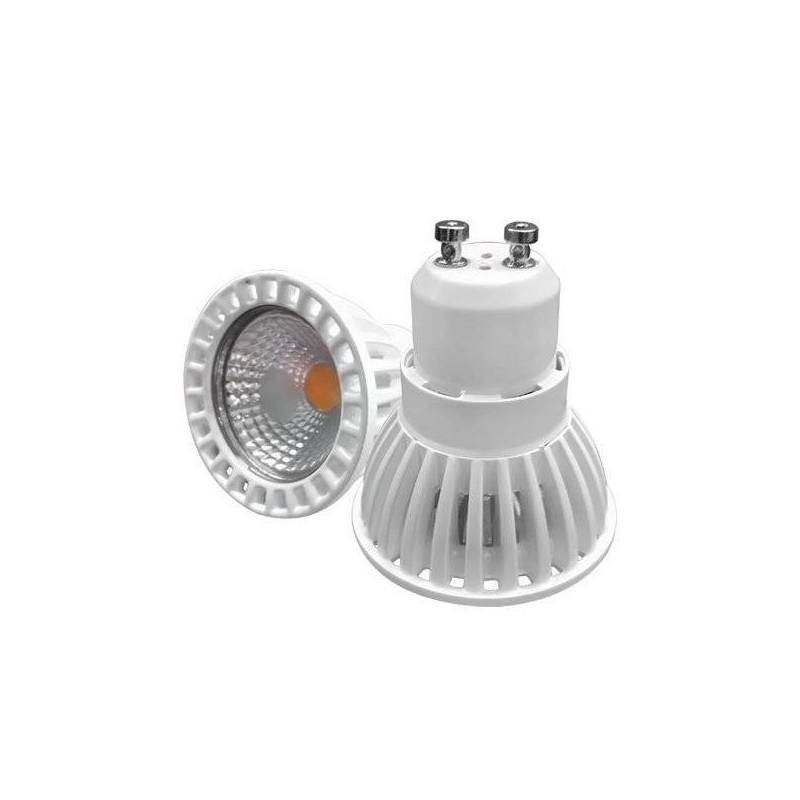 Ampoule LED GU10 4W blanche 50 degrés COB 6000k blanc froid professionnel
