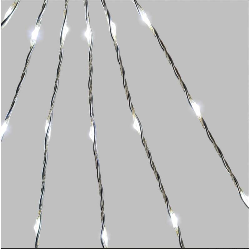 Branche lumineuse piles 15 animations télécommande 50CM 60 Micro LED blanc froid professionnel