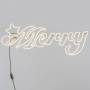 Mot lumineux Merry néon 840 LED blanc chaud professionnel