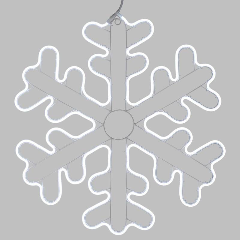 Flocon de neige lumineux 80CM 840 LED blanc froid lumière fixe tube néon IP44 professionnel extérieur Noël