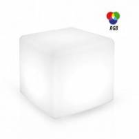 Cube lumineux extérieur rechargeable led multicolore 40CM dimmable avec télécommande professionnel