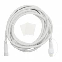 Câble de rallonge blanc 5M pour guirlande guinguette IP44 professionnel