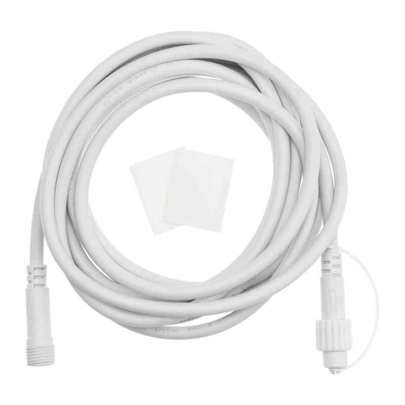 Câble de rallonge blanc 5M pour guirlande guinguette IP44 professionnel