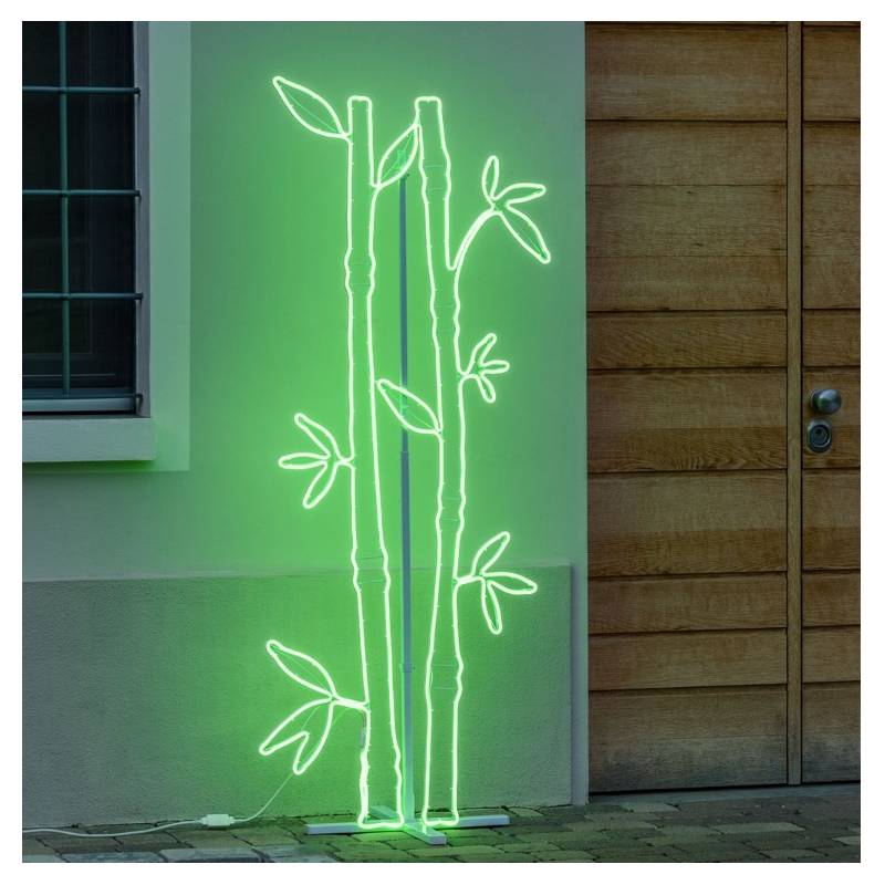 Lampe bambou couleur vert professionnel