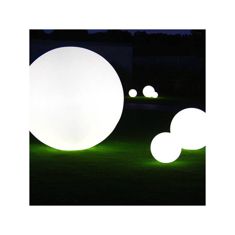 Boule lumineuse 25CM blanche sans fil rechargeable LED ou filaire
