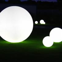 Boule lumineuse 40CM blanche sans fil rechargeable LED ou filaire professionnelle professionnel