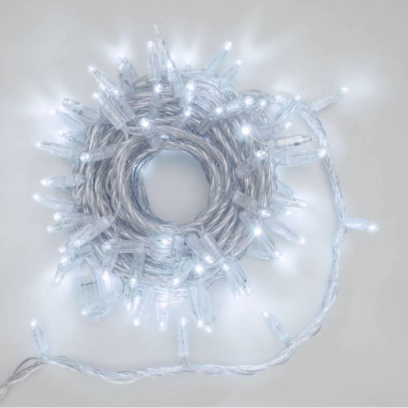 copy of Guirlande lumineuse 10M extensible 96 LED Blanc chaud 8 programmes cable transparent 24V professionnel