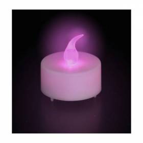 Bougie LED à pile rose chauffe plat