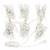 Guirlande stalactite 3M H 1.5M 228 MaxiLED blanc chaud avec clignotement raccordable 230V câble blanc
