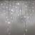 Guirlande stalactite 3M H 100CM raccordable 180 MaxiLED blanc froid avec clignotement 230V ILLUPRO