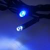 Guirlande 20 LED bleues et blanches flash à piles 2M de long cable vert