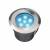 Spot encastrable LED 1W IP67 rond bleu Inox 316 12V Garden Pro professionnel