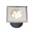 Spot encastrable LED 1W IP67 carré blanc chaud Inox 316 12V Garden Pro