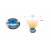 Spot de sol encastrable LED bleu 0,5W IP67 Inox 12V Garden Pro angle éclairage piscine