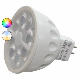 Ampoule connectée intelligente MR16 GU5.3 LED RGB + blanc 5W 12 V Garden Pro