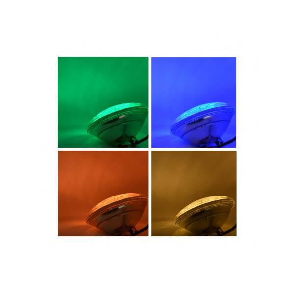 Projecteur piscine LED dimmable RGB+Blanc CCT 2700-6500K 18W IP68 professionnel Vision Pro couleurs