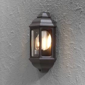 Applique murale extérieure classique lanterne noir Cagliari Aluminium IP43 E27 professionnelle Konstsmide