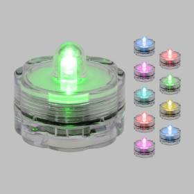 Lot de 10 lampions bougies chauffe-plat LED submersible RGB changement de couleur à piles