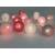 Guirlande lumineuse boules fil rose 4 couleurs LED blanc chaud Elume