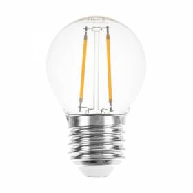 Ampoule LED 2W LED filament Guinguette G45 mm E27 2200k blanc chaud professionnelle