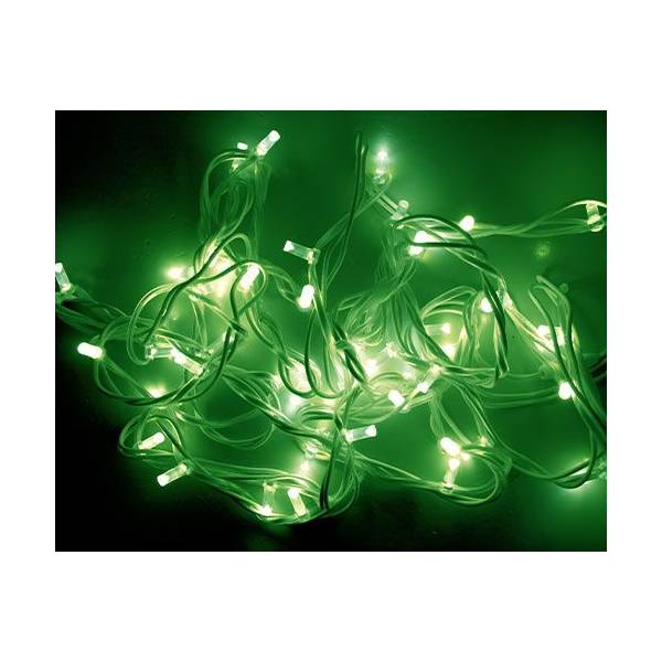 Guirlande lumineuse 20M classic'line 200 LED vert scintillant 230V câble blanc qualité professionnelle Leblanc Chromex
