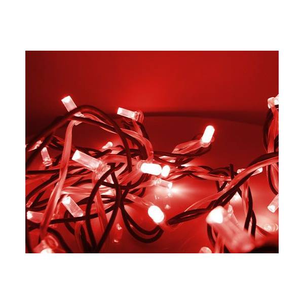 Guirlande lumineuse 20M classic'line 200 LED rouge et blanc scintillant 230V Leblanc Chromex