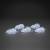 Lot de 5 souris lumineuses acrylique 40 LED blanc froid câble blanc IP44 Konstsmide