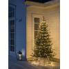 Voile lumineux Christmas tree light h4M, 400 LED ambre givré avec anneau de suspension câble noir PVC IP44  24V