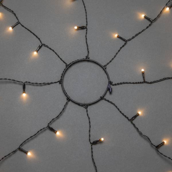 voile LED pour sapin de Noël avec anneau de suspension 15CM de diamètres