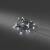 Guirlande lumineuse à piles mini boules 1,5M 20 LED blanc froid câble noir timer Konstsmide