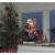 Silhouette fenêtre Père Noël lumineux 45cm 20 LED blanc chaud Konstsmide