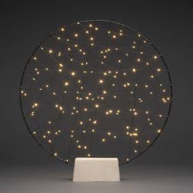 Cercle lumineux avec filament à poser 64cm 160 micro-LED ambré câble noir