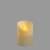 Bougie LED en cire véritable Ivoire Flamme vacillante à piles H10cm Timer Blanc chaud