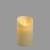 Bougie en cire LED à piles Ivoire imitation flamme vacillante H12cm Minuteur Blanc chaud