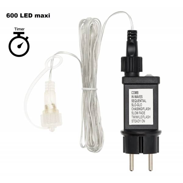 Alimentation 600 LED max pour guirlande SMART Connect Lotti 8 jeux de lumières Minuteur IP44 31V