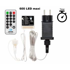 Alimentation avec télécommande Max 600 led pour gamme SMART Connect Lotti 31V 8 jeux de lumières Minuteur IP44