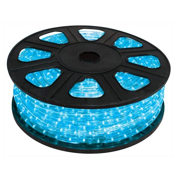 Cordon lumineux LED 360° bleu fixe 45M 230V extérieur professionnel Leblanc Chromex