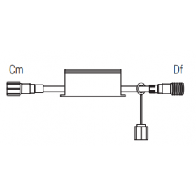 Transformateur Bipolaire 6.25A max 150W 24VDC en sortie câble blanc pour guirlande 24V Leblanc Chromex 550628