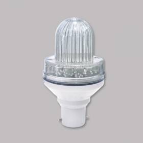 Ampoule B22 flash stroboscopique blanc froid 4 LED SMD blanc Leblanc Chromex