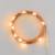 Guirlande lumineuse à piles 1m 10 MicroLED ambré lumière fixe fil métal cuivré
